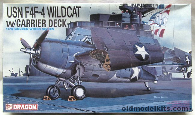 DML 1/72 Grumman F4F-4 Wildcat With Carrier Deck, 5024 plastic model kit